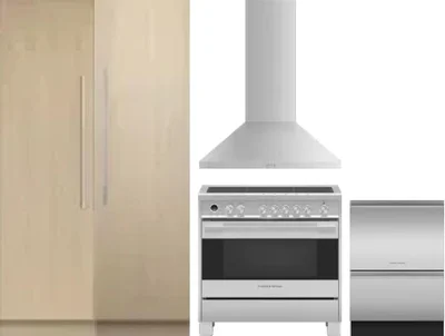 5 Piece Package Includes Refrigerator, Freezer, Range, Hood And Dishwasher